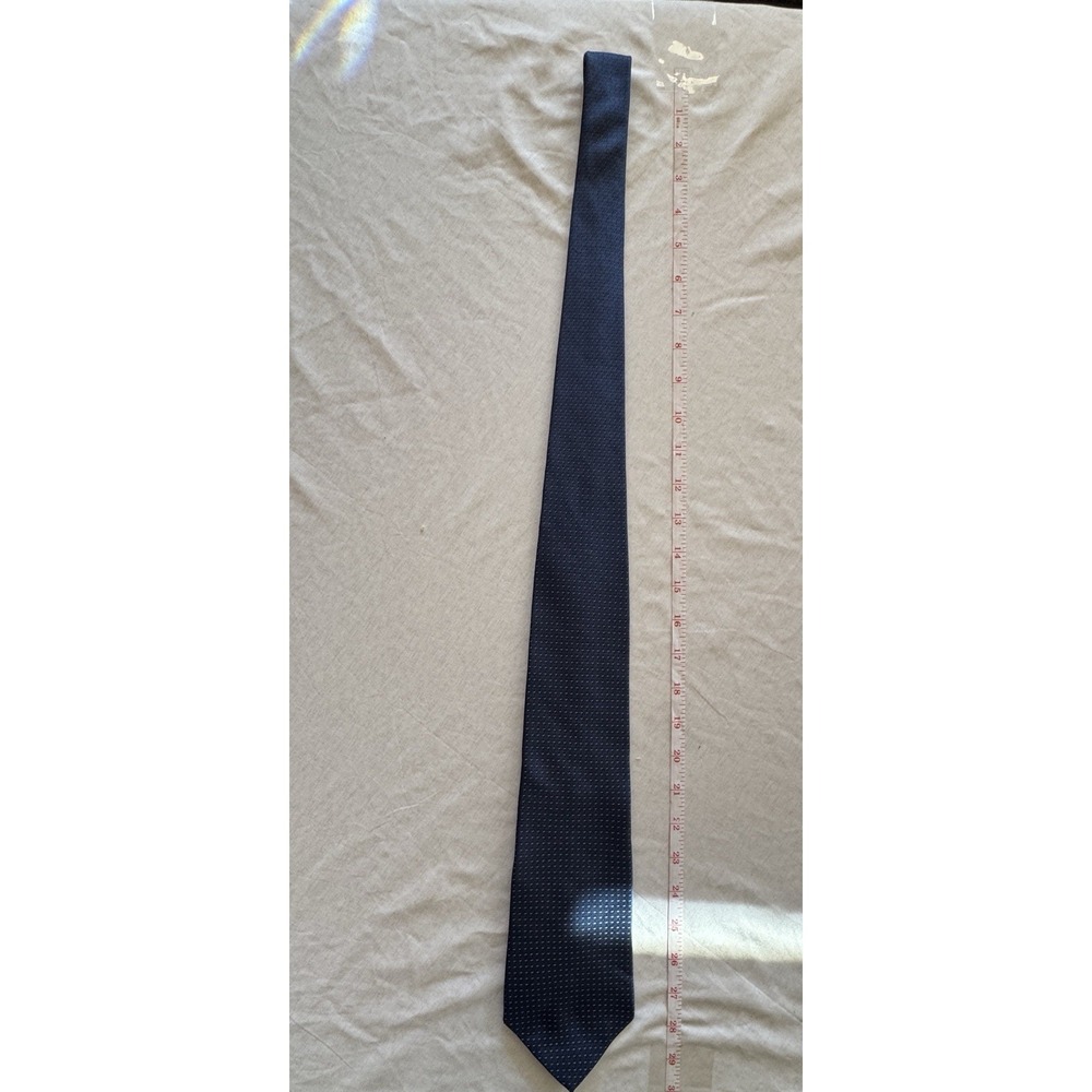 Dover Arrow Silk Necktie Blue Textured Classic Men's Dress Tie